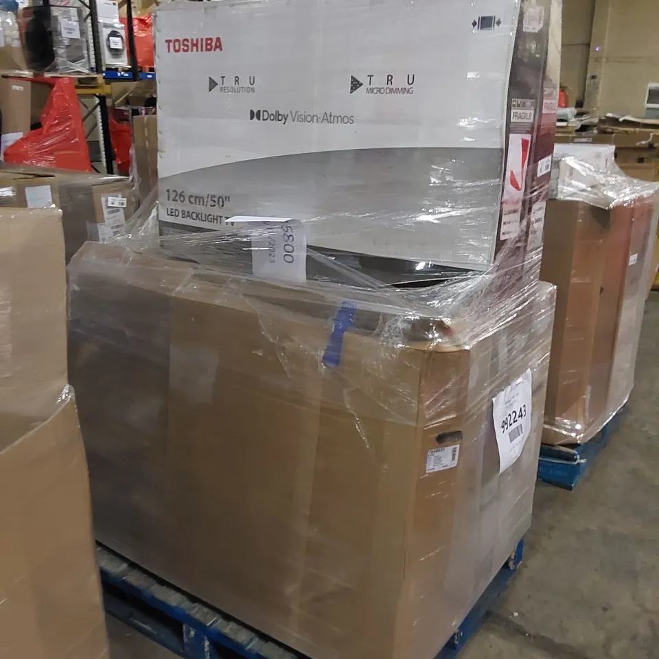 PALLET OF APPROXIMATELY 7 ASSORTED TELEVISIONS TO INCLUDE 