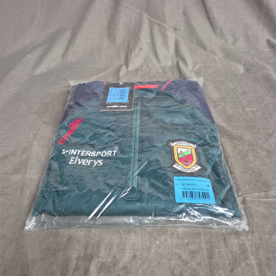 ONEILLS GAA CO MAYO 1/4 ZIP UP TOP MEDIUM. BAGGED