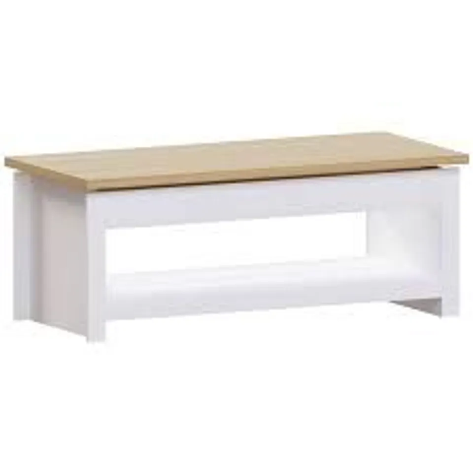 BOXED VIDA DESIGNS ARLINGTON COFFEE TABLE SLIDING TOP WITH STORAGE 1 SHELF MDF LIVING ROOM