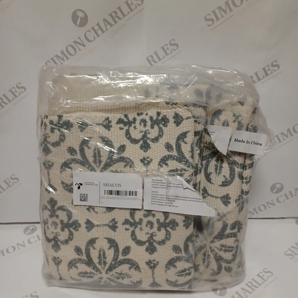 SHACOS MOROCCAN GREY COTTON RUG - 120X180CM 
