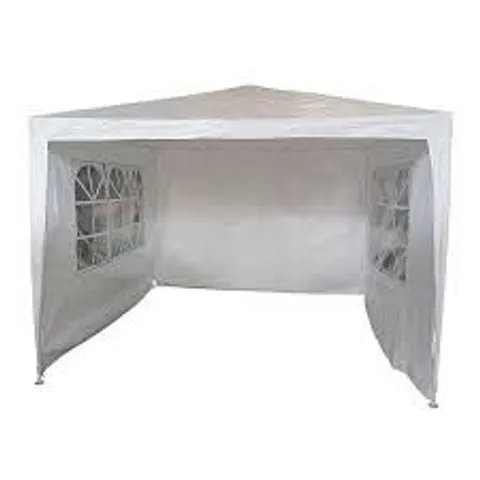 OYPLA 3M X 3M WHITE WATERPROOF GARDEN GAZEBO MARQUEE AWNING TENT