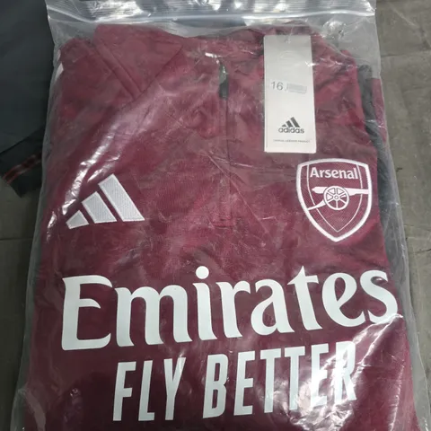 Arsenal FC Adidas burgundy jacket – UK size 16