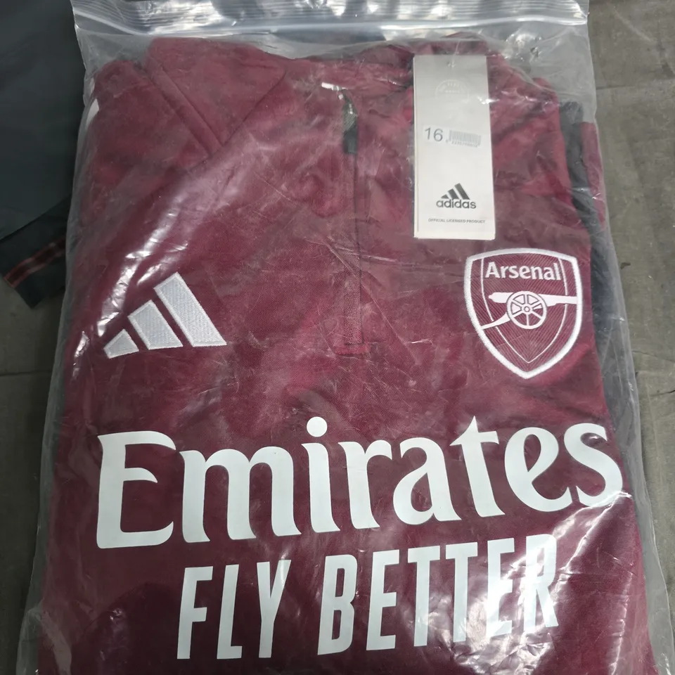Arsenal FC Adidas burgundy jacket – UK size 16