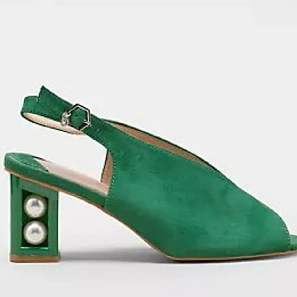 MODA IN PELLE PEARLY HEEL SANDAL GREEN SIZE 7