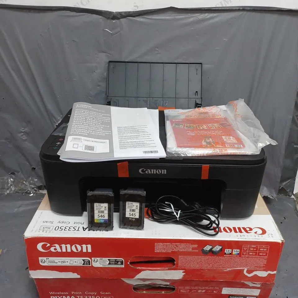 BOXED CANON TS3350 PRINTER IN BLACK