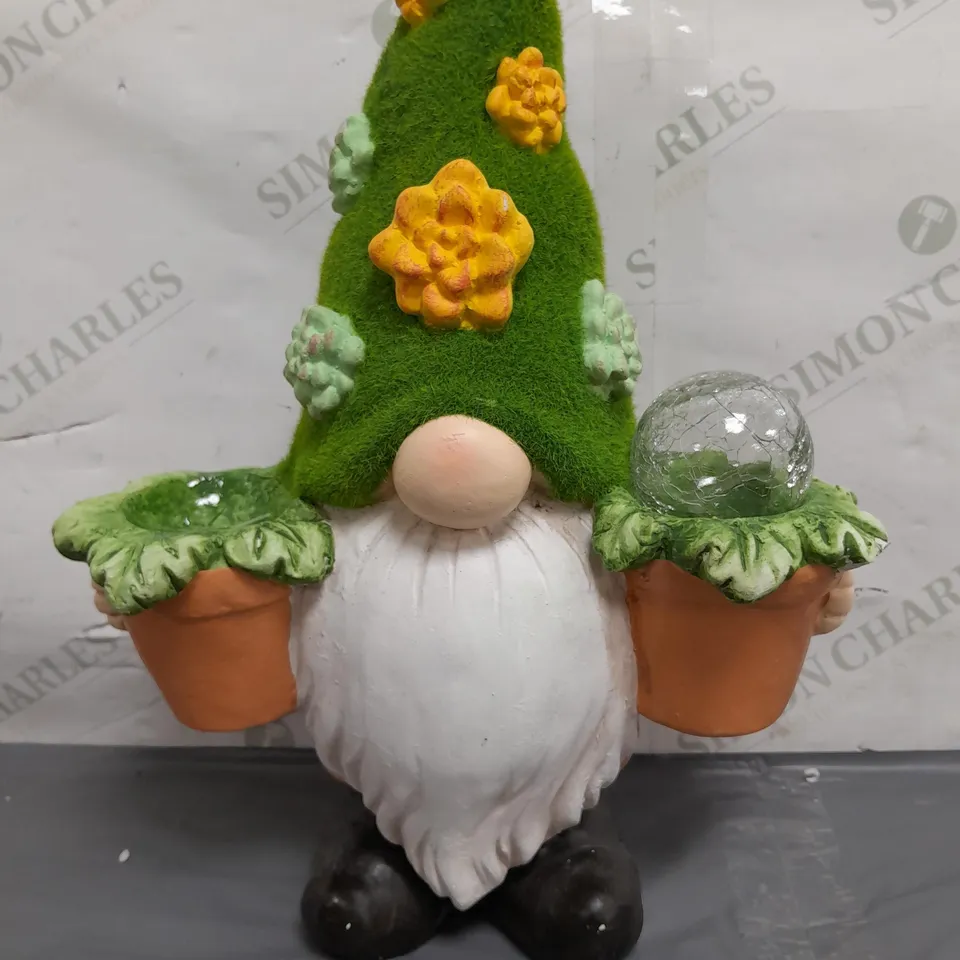 BOXED GARDEN REFLECTIONS SOLAR PLANTPOT GNOME