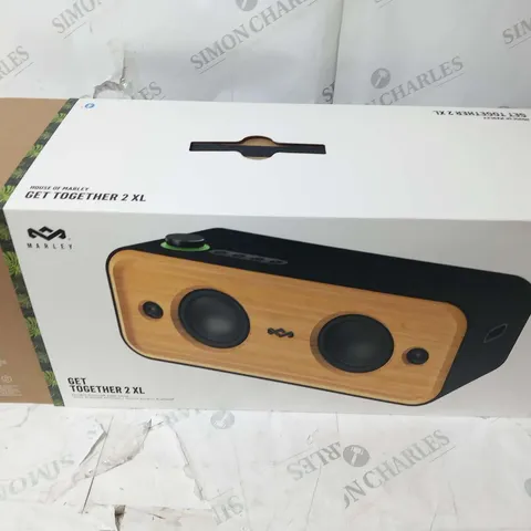 BOXED HOUSE OF MARLEY GET TOGETHER 2 XL PORTABLE BLUETOOTH AUDIO SYSTEM