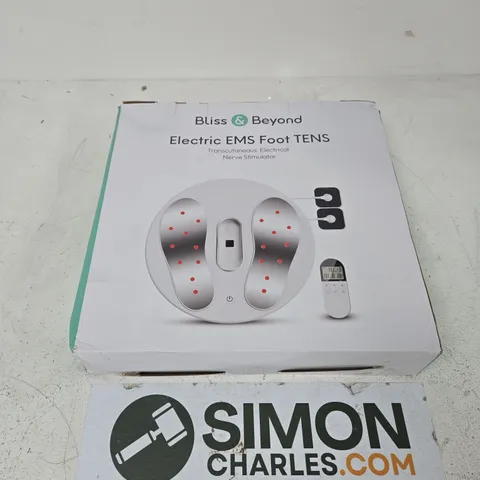 BLISS & BEYOND ELECTRIC EMS FOOT TENS UNIT – BOXED