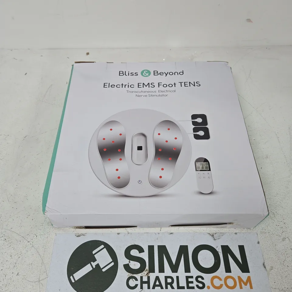 BLISS & BEYOND ELECTRIC EMS FOOT TENS UNIT – BOXED