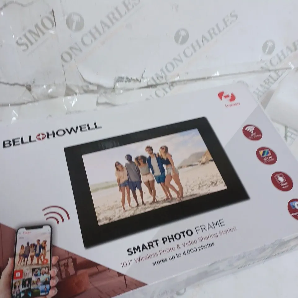 BOXED BELL & HOWELL SMART PHOTO FRAME 10.1" BHDPF101