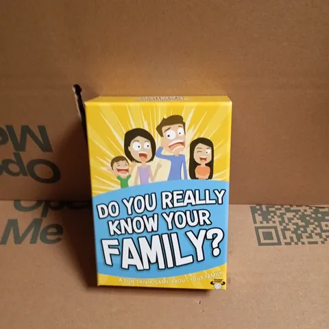 DO YOU REALLY KNOW YOUR FAMILY? – FAMILY TRIVIA CARD GAME (BOXED)