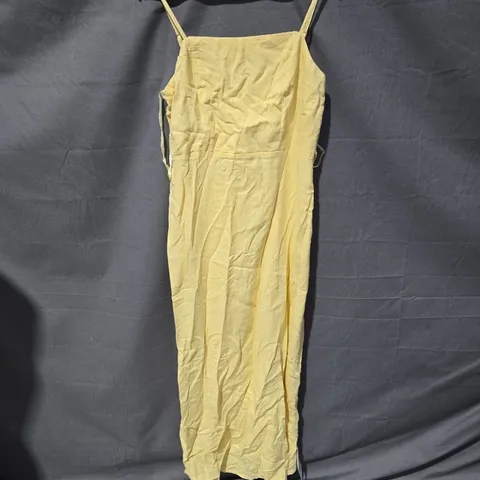 NOBODY'S CHILD MADDIE MIDI DRESS – UK 8 (EU 36, US 4) YELLOW (PLAIN)