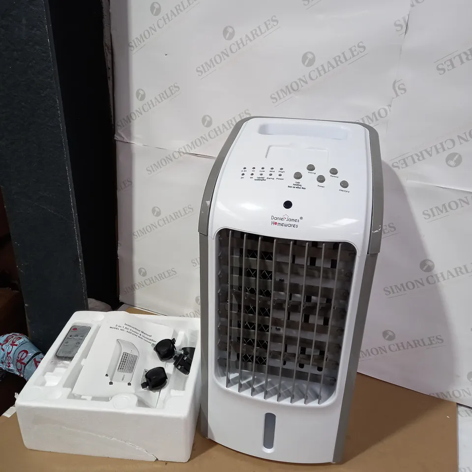 BOXED DANIEL JAMES HOMEWARES 2-IN-1 AIR COOLER & HUMIDIFIER