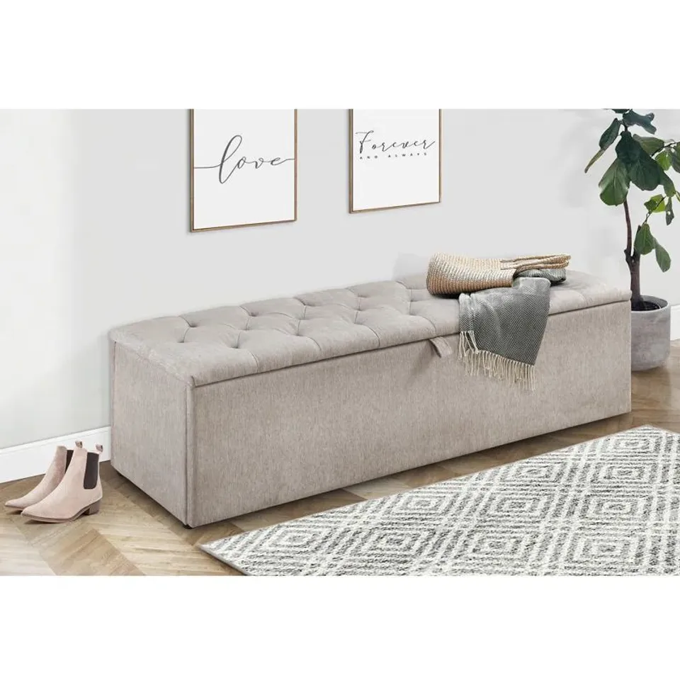 BOXED NEW BRITAIN BLANKET CHEST - DARK GREY 