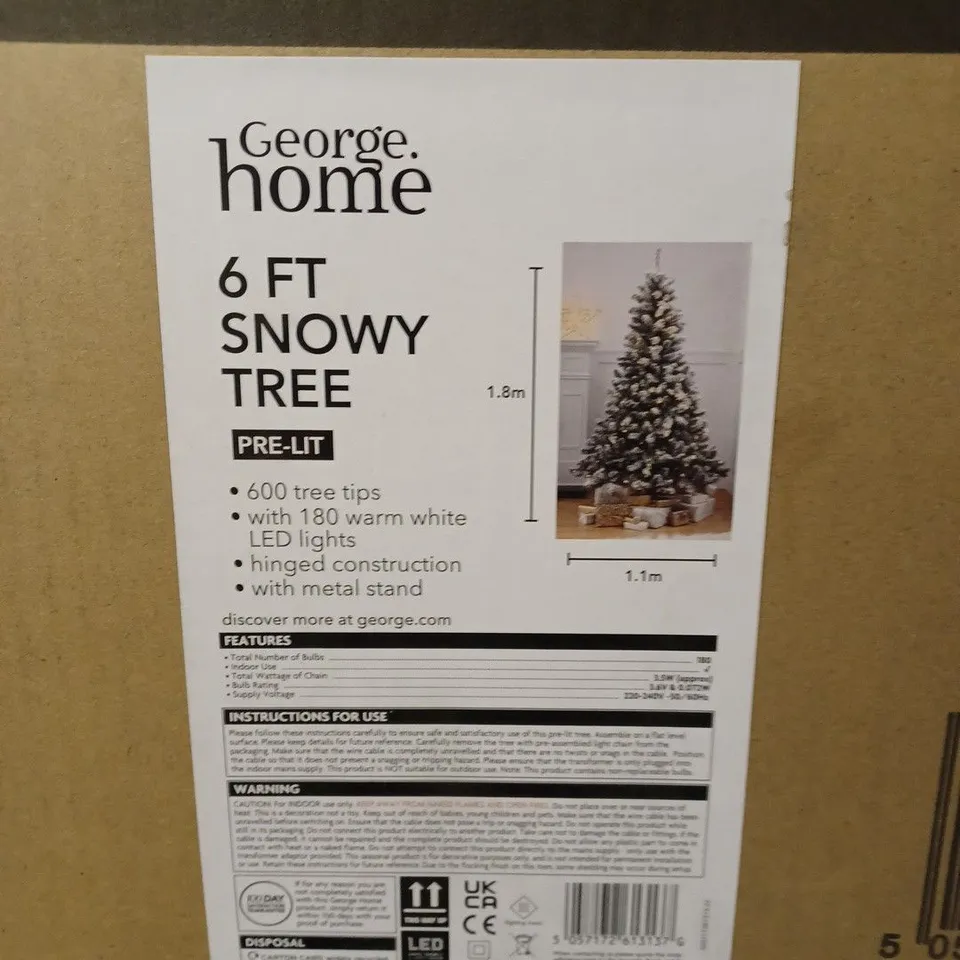 BRAND NEW 6FT SNOWY TREE
