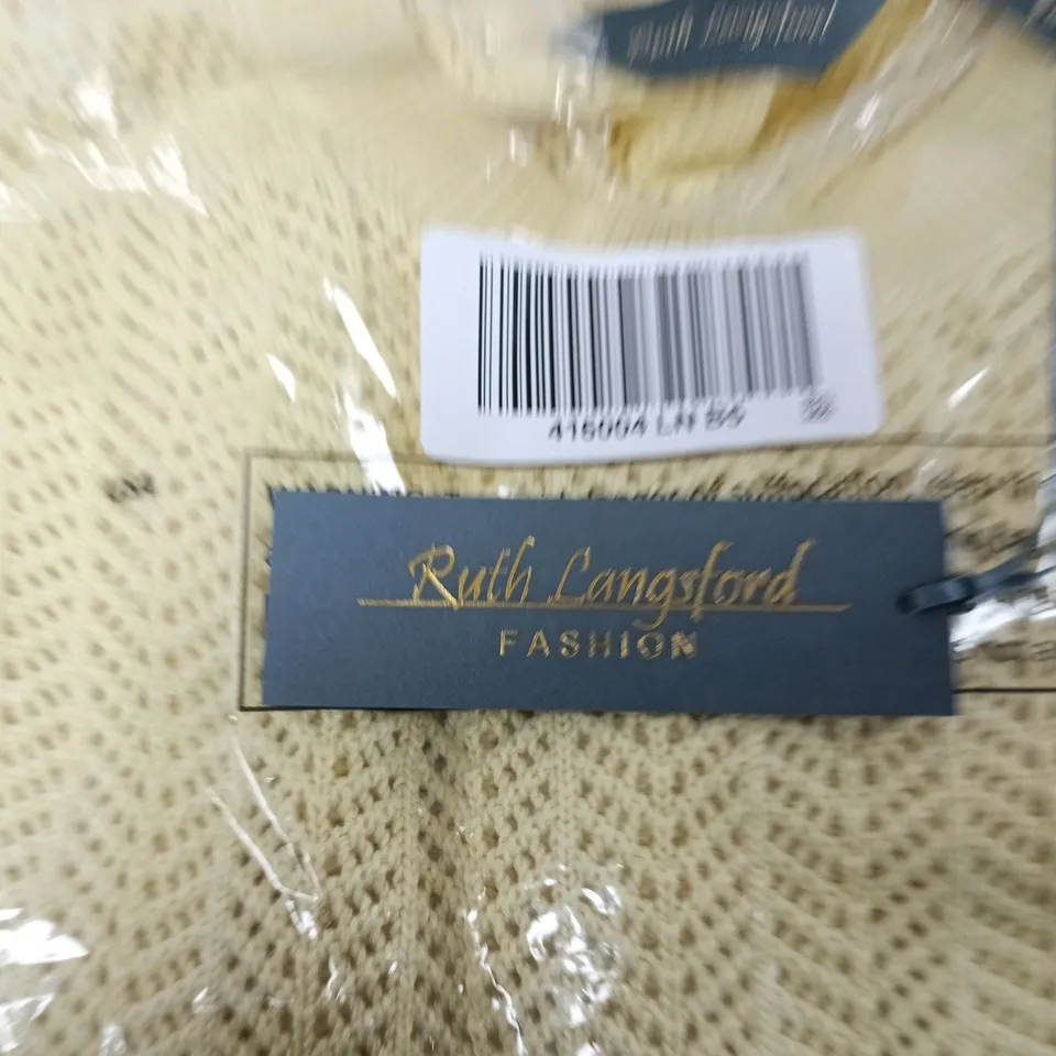 RUTH LANGFORD FASHION KNIT SWEATER – YELLOW , WOMEN'S M