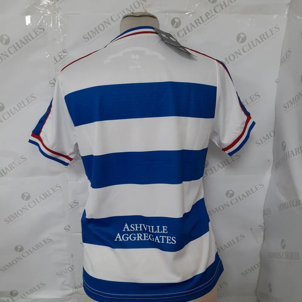 ERREA QUEENS PARK RANGERS JERSEY IN BLUE AND WHITE SIZE XXS