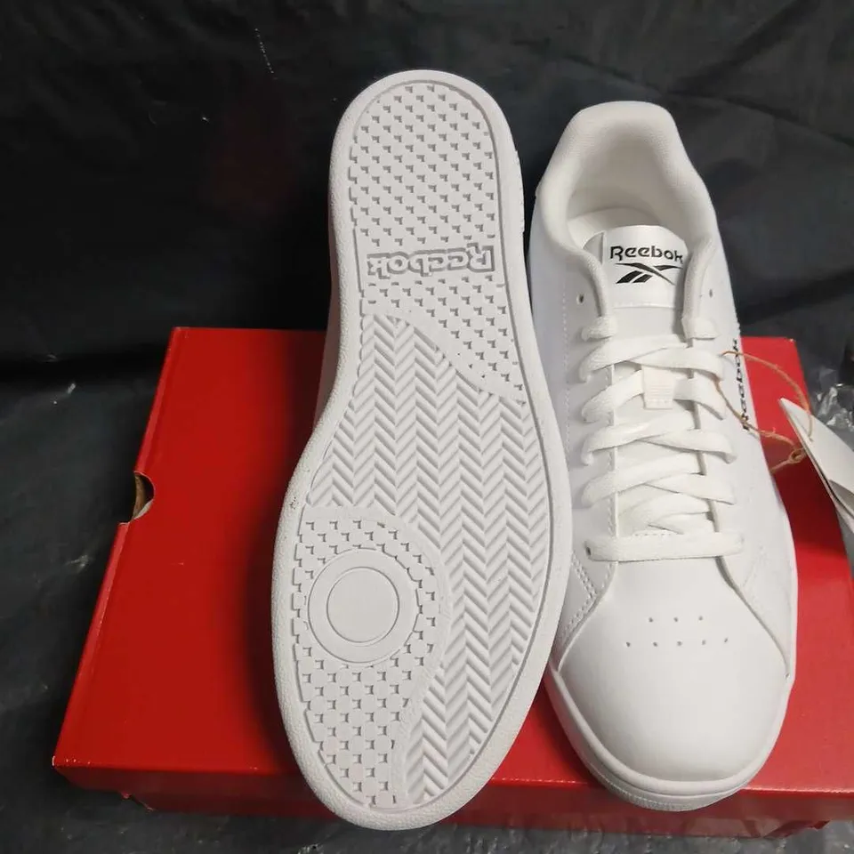 REEBOK COURT CLEAN WHITE SNEAKERS - UNISEX CASUAL SHOES, UK 6.5 (US M 7.5 / W 9, EU 40)
