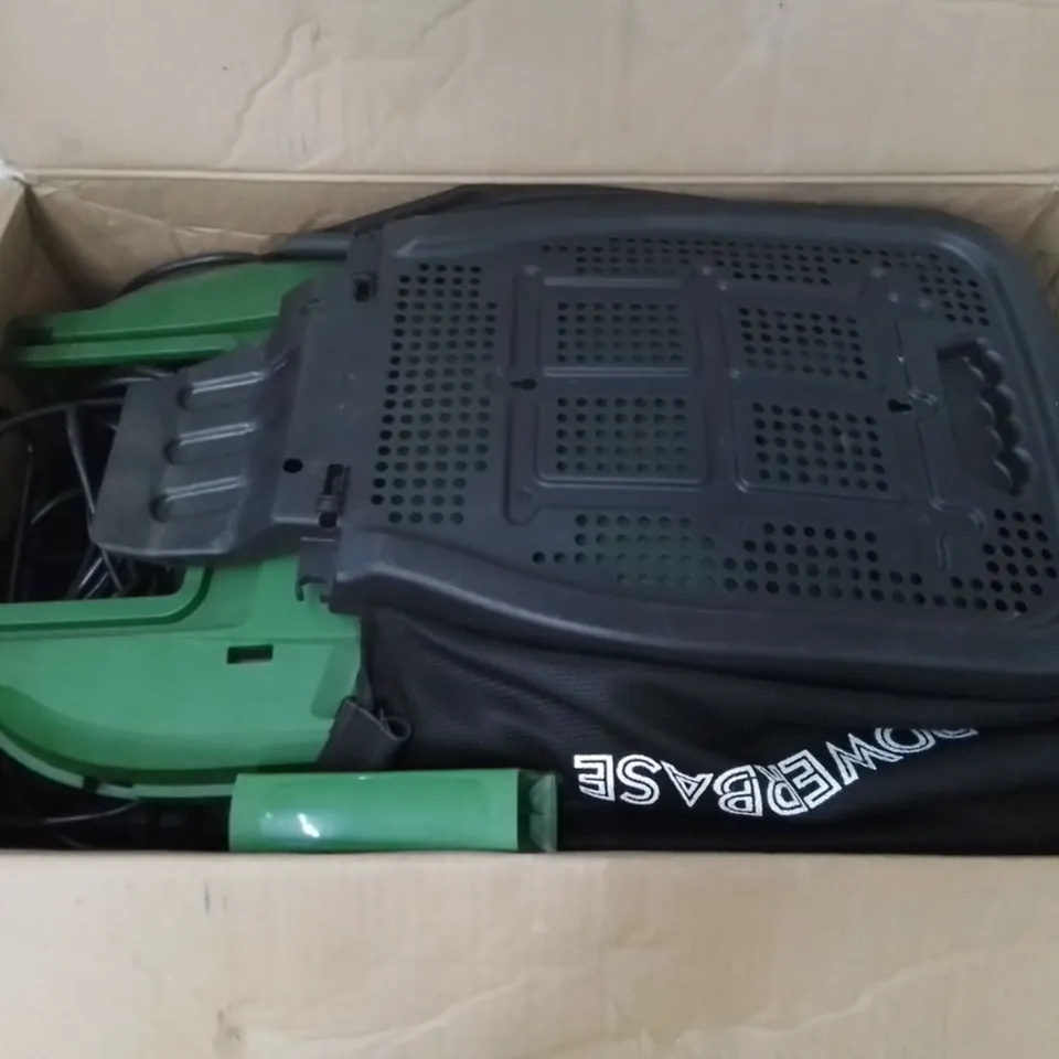 BOXED POWERBASE 34CM 1400W ELECTRIC ROTARY LAWNMOWER 