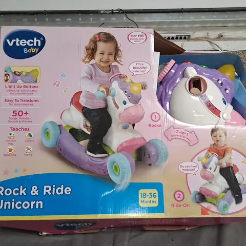 BOXED VTECH BABY ROCK AND RIDE UNICORN 