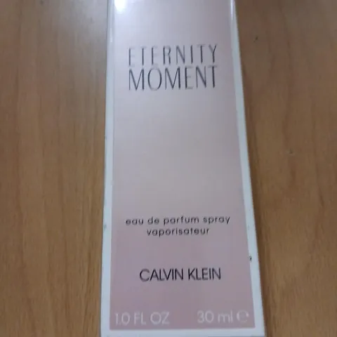 BOXED AND SEALED ETERNITY MOMENT EAU DE PARFUM CALVIN KLEIN 30ML