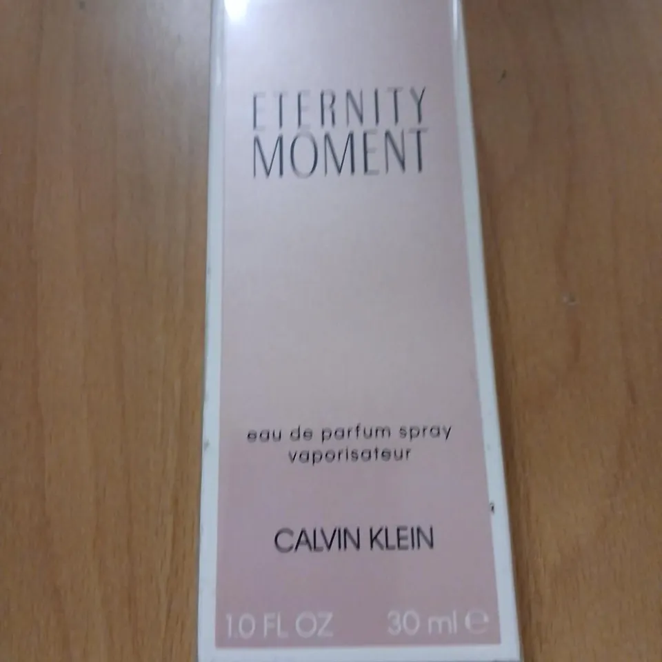 BOXED AND SEALED ETERNITY MOMENT EAU DE PARFUM CALVIN KLEIN 30ML