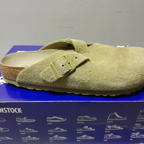 BOXED BIRKENSTOCK BOSTON BS FADED KHAKI - SIZE UK 5.5