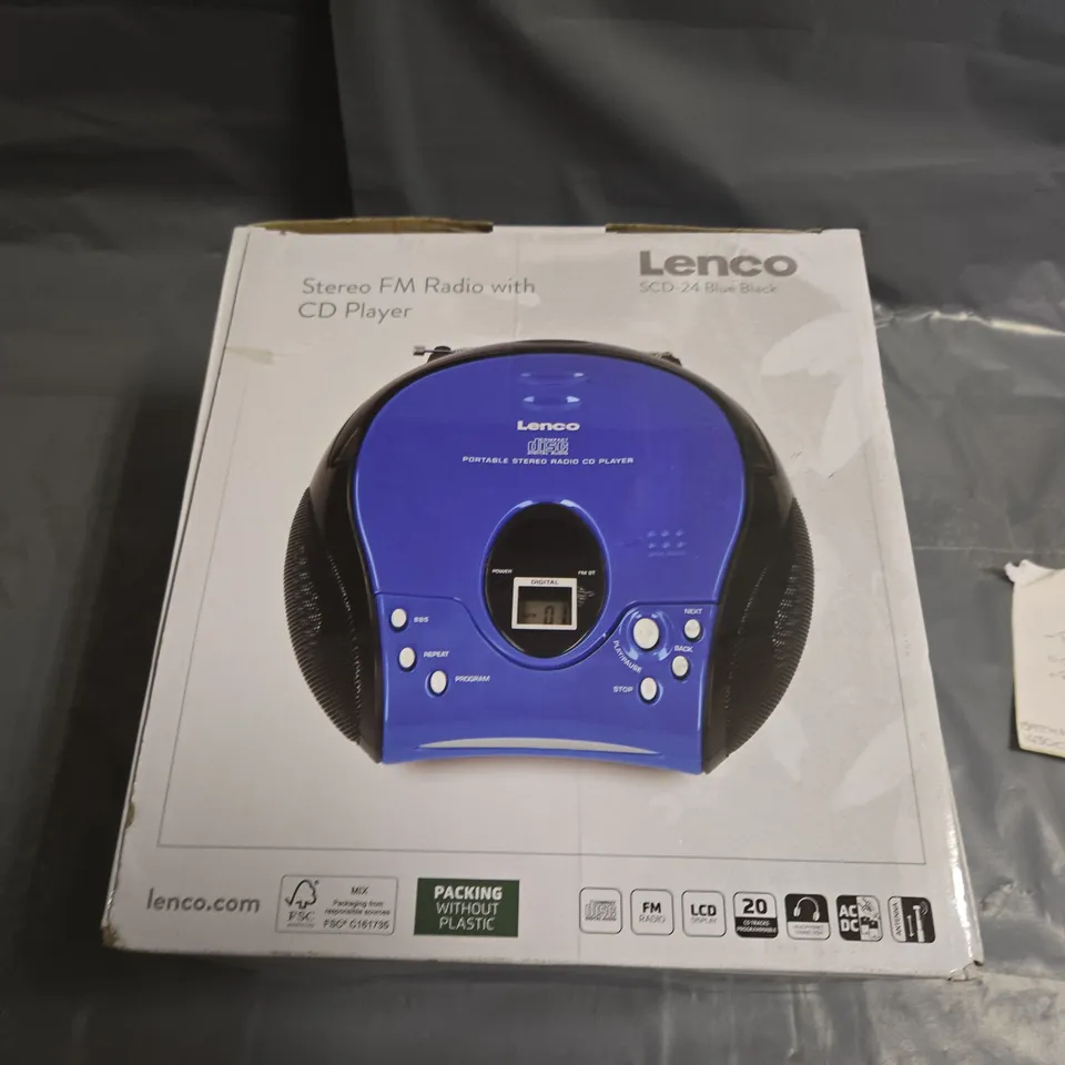 STEREO FM RADIO WITH CD PLAYER