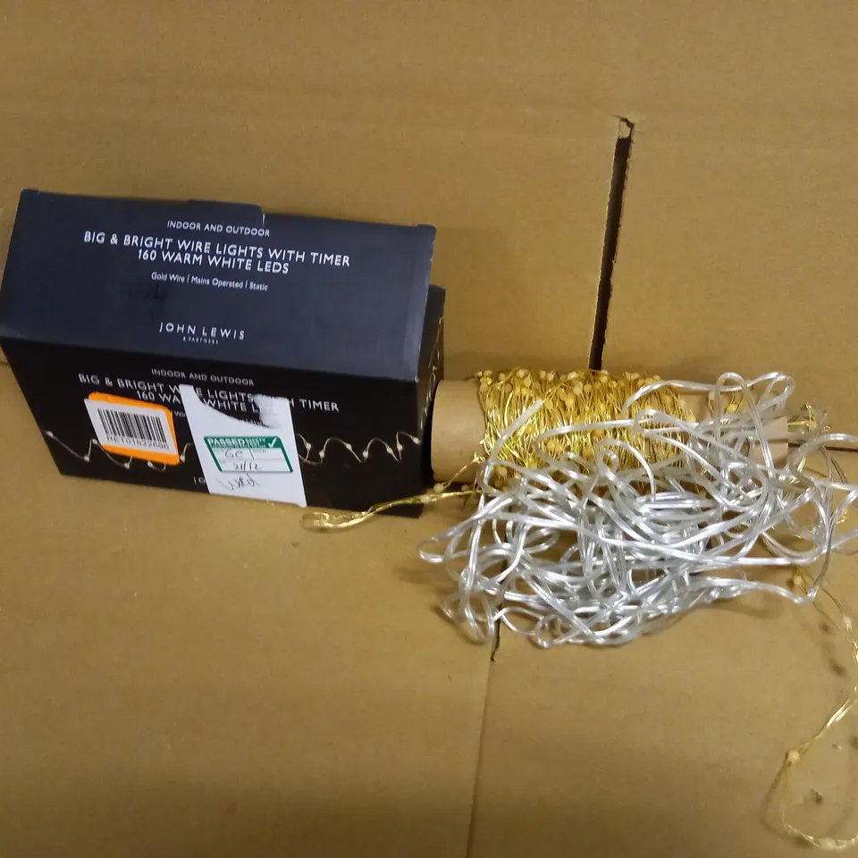 BIG AND BRIGHT WIRE LIGHTS WITH TIMER 160 WARM WHITE LEDS