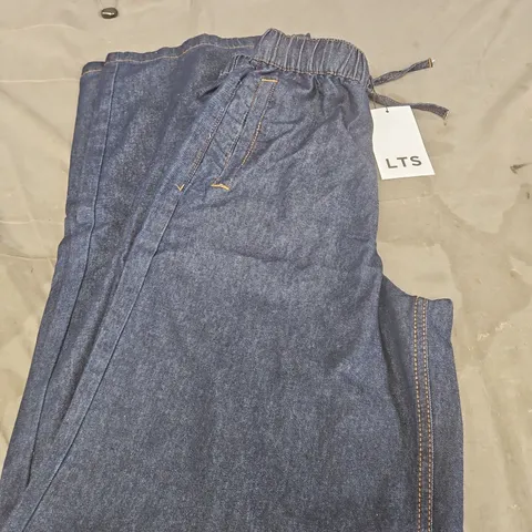 LTS DENIM JOGGER TROUSERS WITH DRAWSTRING – BLUE SIZE 8