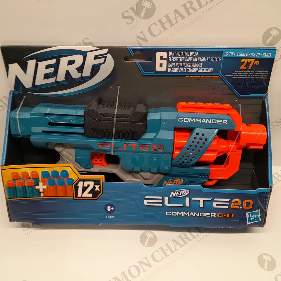 BRAND NEW BOXED NERF ELITE 2.0 COMMANDER RD-6 WITH 6 DART ROTATING DRUM
