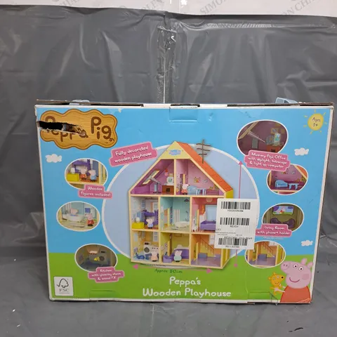 BOXED PEPPA PIG WOODEN PLAYHOUSE 