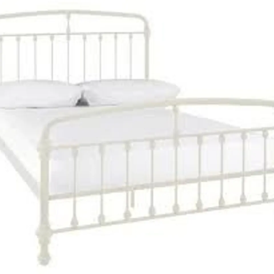 BOXED MEADOW 4' SMALL BED FRAME IVORY (2 BOXES)
