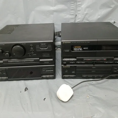 UNBOXED PIONEER TAPE DECK TWIN CD PLAYER AND STEREO RECIEVER 