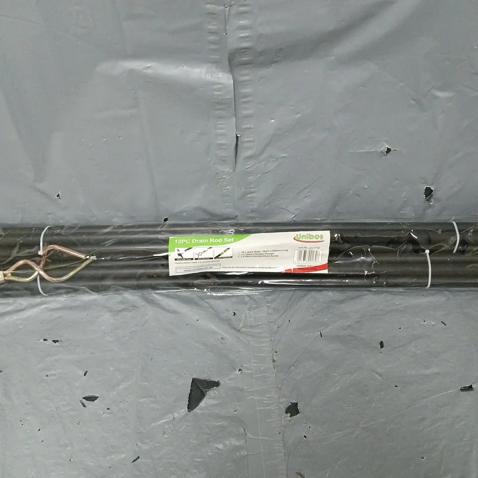 12 PCS DRAIN ROD SET - COLLECTION ONLY 