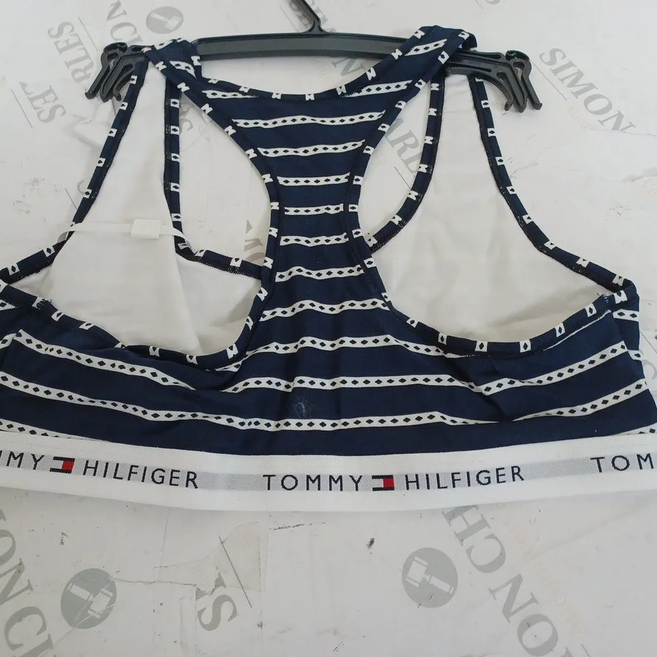 TOMMY HILFIGER ARGYLE PRINT BRALETTE - LG