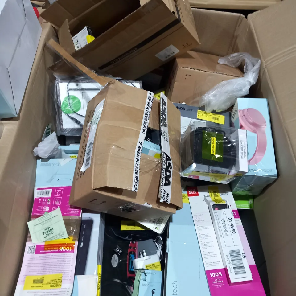 LARGE BOX OF ASSORTED ELECTRICAL GOODS TO INCLUDE;