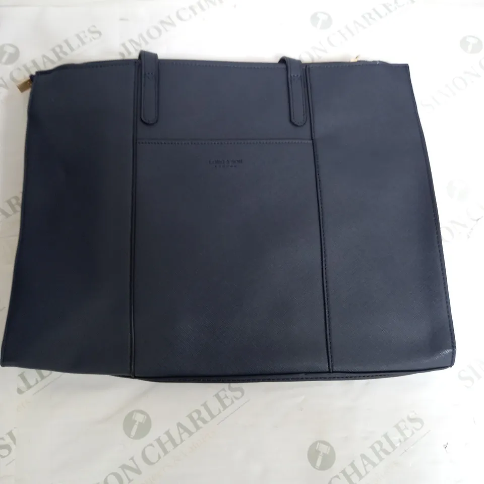 LONG & SON NAVY HAND BAG 