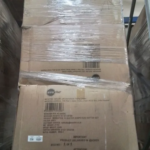 PALLET CONTAINING VARIOUS ASSORTED BOXED INCOMPLETE GARDEN FURNITURE SETS