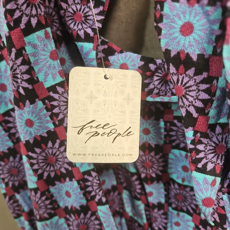 FREE PEOPLE VIBE CHECK ONE PIECE IN PURPLE/BLUE MULTI - XS