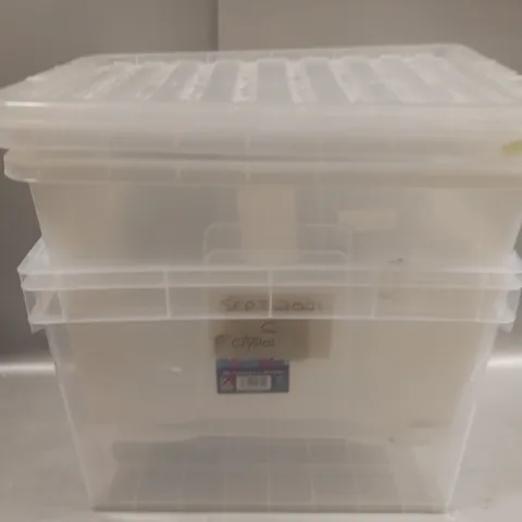3 CLEAR STORAGE TUBS