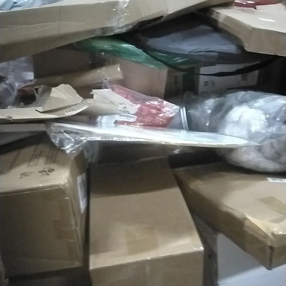 PALLET OF ASSORTED ITEMS TO INCLUDE; ULTRA SOFT ELECTRIC UNDERBLANKET, STEAM MOP CLEANER