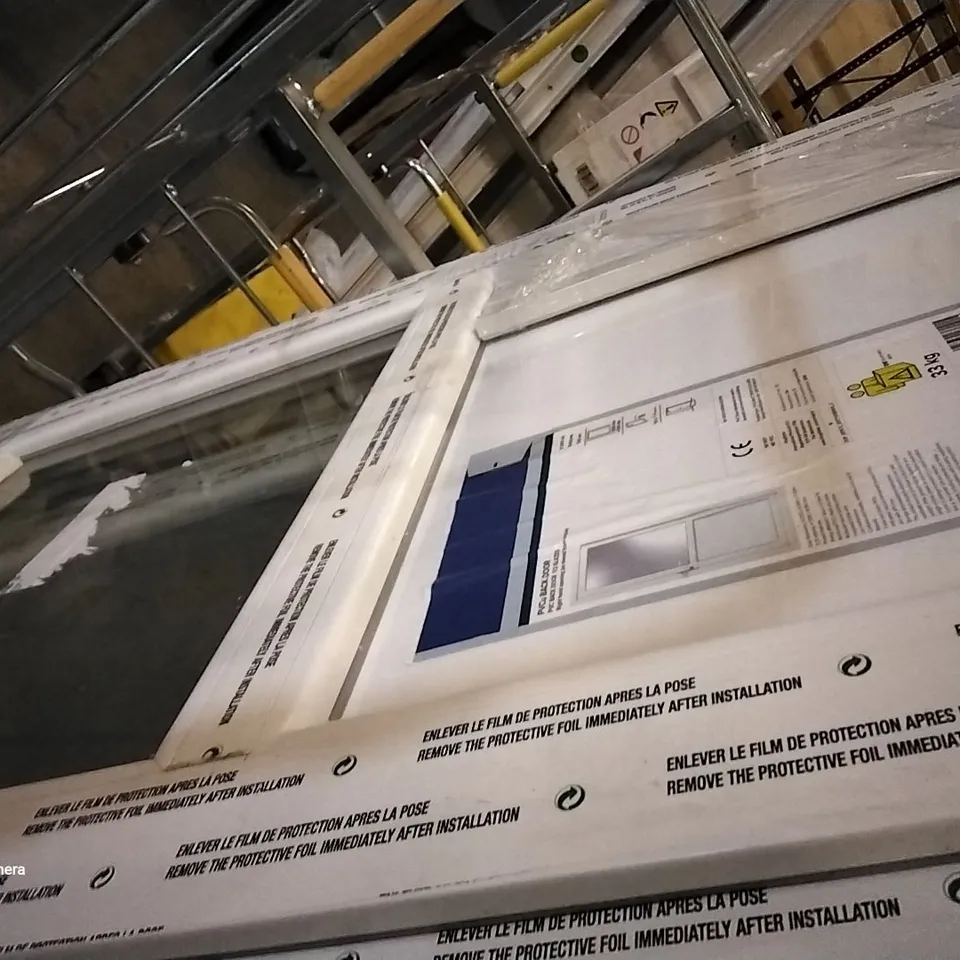 PVCU BACK DOOR 1/2 GLAZED 2055 × 840MM RIGHT HAND OPENING 