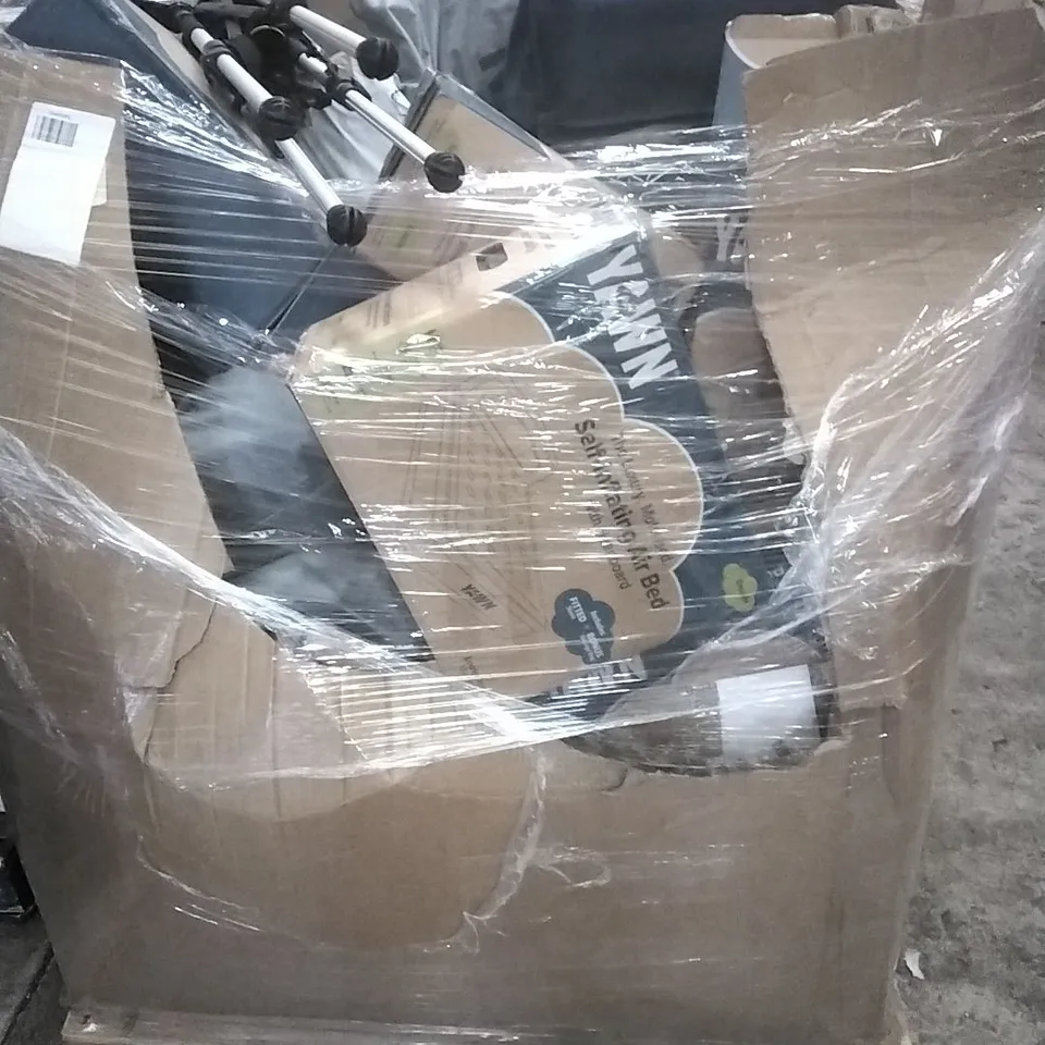 PALLET TO CONTAIN PALLET OF ASSORTED GOODS WHICH INCLUDE; SELF INFLATING AIRBEDS SIMILAR PRODUCTS ETC