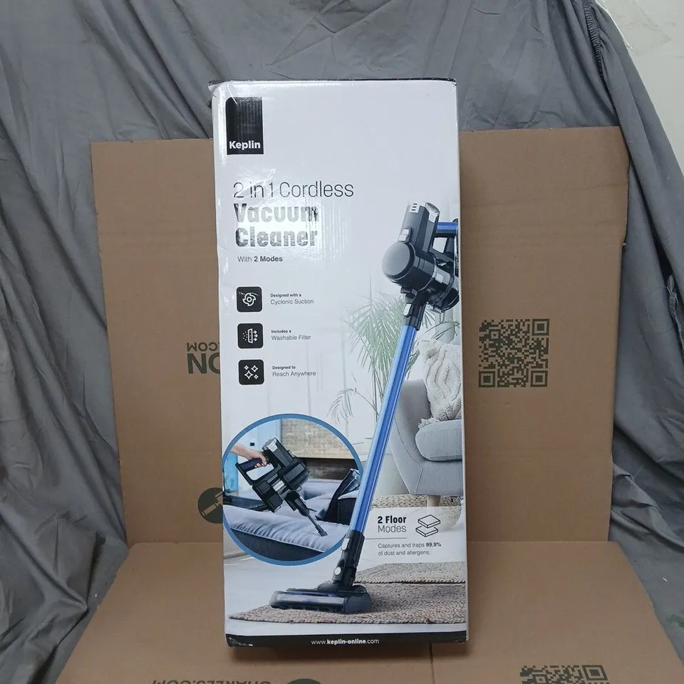 KEPLIN 2 IN 1 CORDLESS VACUUM CLEANER BOXED