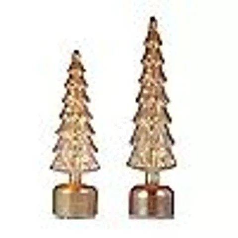 HOME STORIES SET OF 2 ROTATING TREES