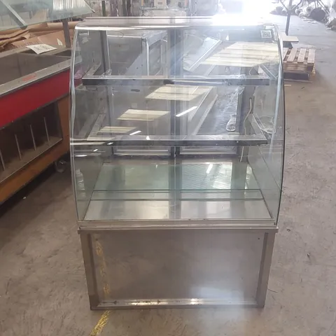VISCOUNT AB1AMDC0900GB  CHILLED STAINLESS STEEL AND GLASS DISPLAY CABINET