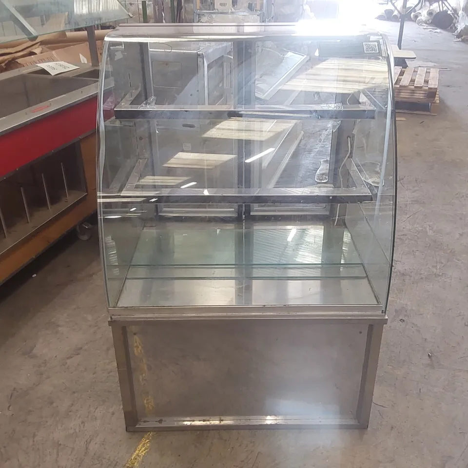 VISCOUNT AB1AMDC0900GB  CHILLED STAINLESS STEEL AND GLASS DISPLAY CABINET