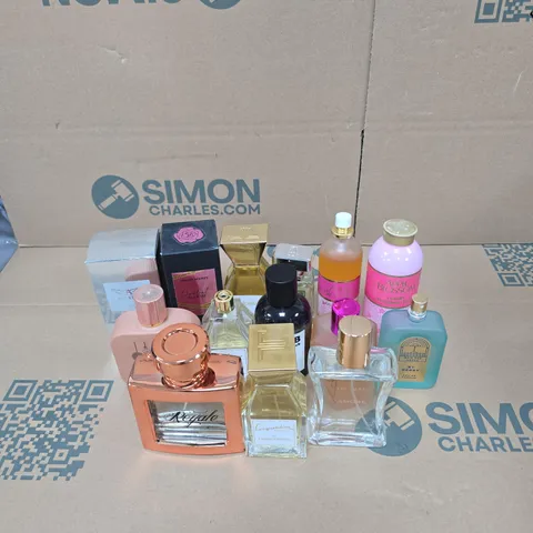 TOTE OF APPROXIMATELY 15 X ASSORTED FRAGRANCES TO INCLUDE AVIATOR, JENNY GLOW, ROYALE ETC