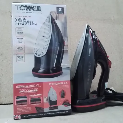 BOXED TOWER CORDLESS STEAM IRON 3100W
